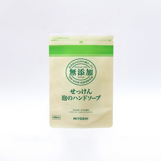 ミヨシ　無添加せっけん泡のハンドソープ 詰替用300mL